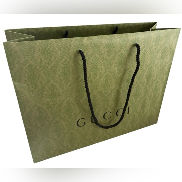 Gucci Green Embossed Bag - Picture 1 of 7